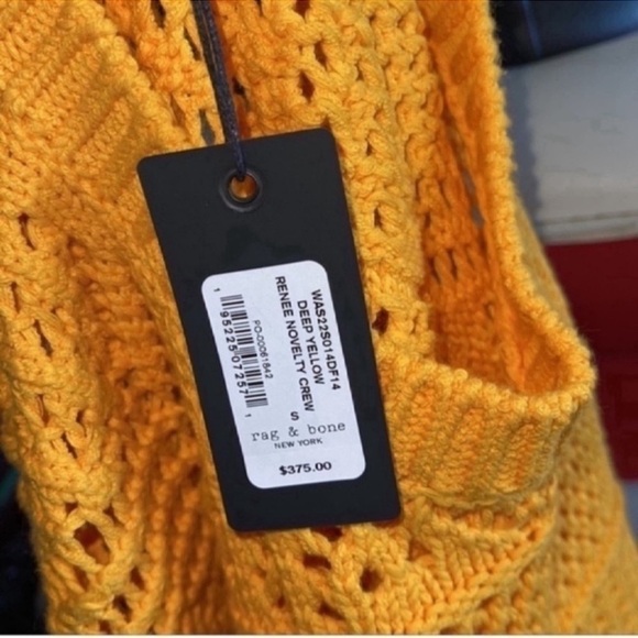 Rag and bone brand new with tags cotton blend knit crochet sweater it is NWOT - Picture 8 of 8
